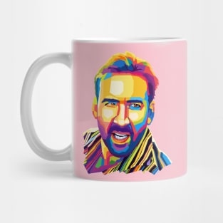 Nicolas Cage Wpap Pop Art Mug